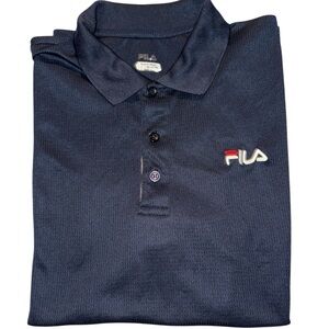 FILA Men's Dark Blue Polo Shirt